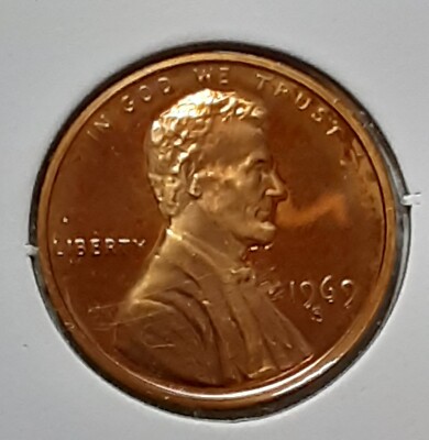 1969 Lincoln Memorial Cent  S - PROOF - Uncirculated - Some Cloudiness