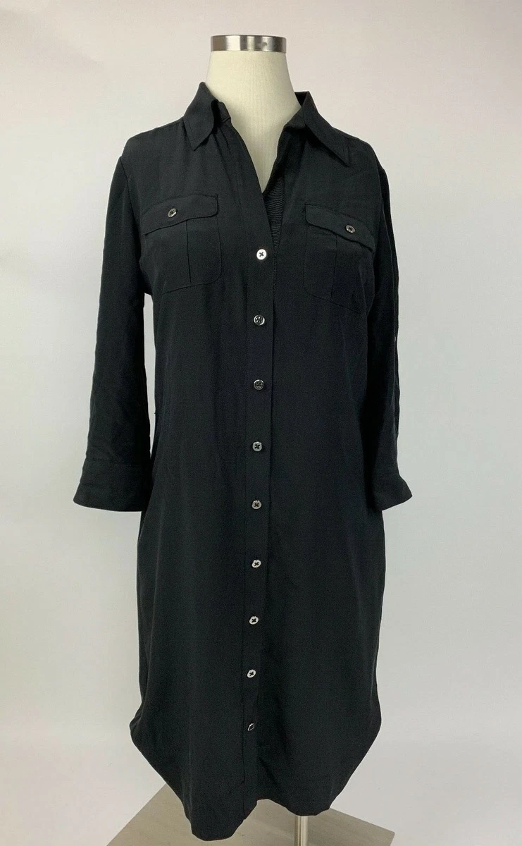 Silk button down shirt dress cheap