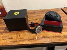FERRARI Scuderia Ready Set Go Chrono Black dial FI-830100 MENS WATCH