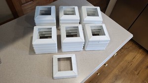 White Aluminum Deck Railing Post Base Cover 3 in.