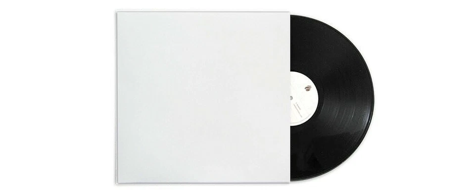 PUREST AUDIO White 12" Vinyl LP Protective Blank Record Jacket Cover Cardboard not paper 2pc