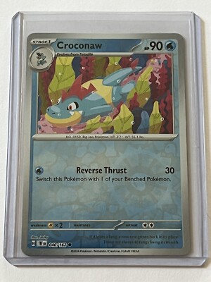Croconaw 40 / 162 Pokemon S&V Temporal Forces 2024 Near Mint