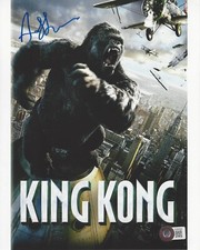 ANDY SERKIS SIGNED 'KING KONG' 8x10 MOVIE PHOTO 2 ACTOR PROOF BECKETT BAS COA