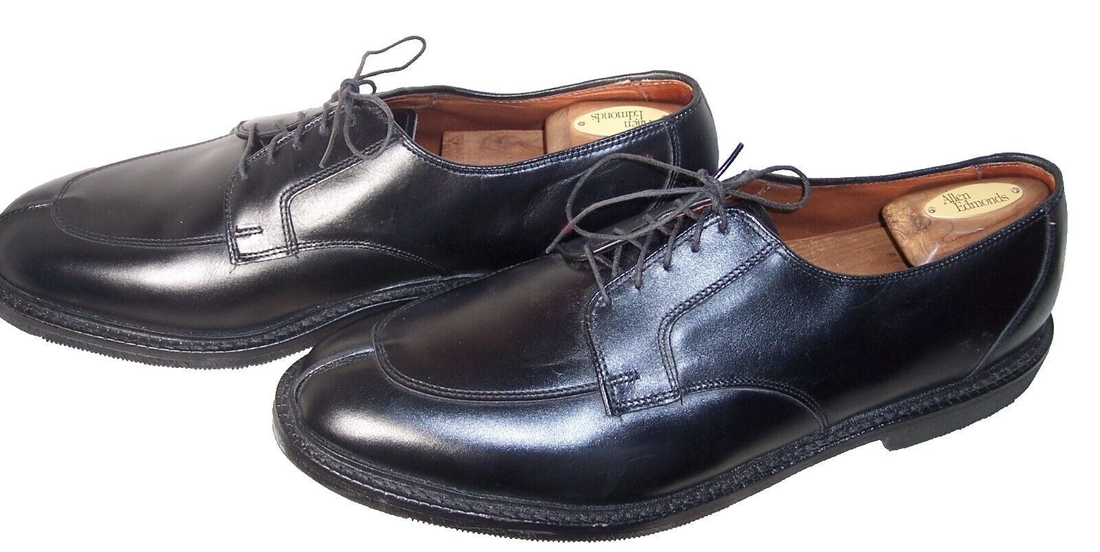 SAOLA Nuove scarpe eleganti derby Allen Edmonds comode ortopediche taglia 13D in pelle nera