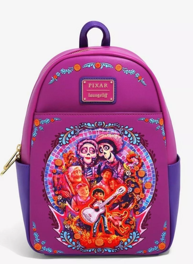 Loungefly Disney Pixar Coco Family Mural Mini Backpack Exclusive New