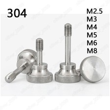304 Stainless Steel Knurled Thumb Screws With Walsted Shank M2.5 M3 M4 M5 M6 M8