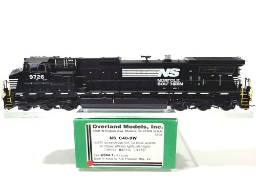 Overland OMI NS GE C40-9W Norfolk Southern #9726 HO modelo de latón #6584.1 | Zustand: Used