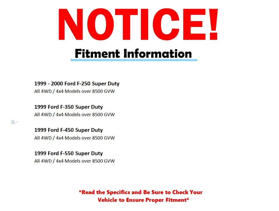 4WD Front Stabilizer Sway Bar Links for 1999 Ford F-250 F-350 F-450 Super Duty - Image 3 of 4