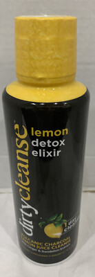 DirtyCleanse Lemon Detox Cleanser Elixir W/ Volcanic Charcoal Ginger & Dandelion
