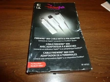 New Rocketfish RF-AP312 FireWire 800 Cable with 6-Pin Adapter for Apple