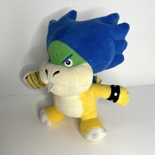 Super Mario Ludwig Von Koopa Blue Shell Koopaling 7" Plush Stuffed Animal RARE