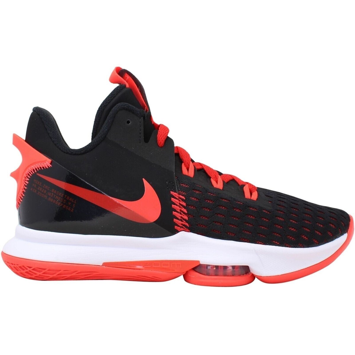 Nike バスケットボールシューズ 黒/赤 LEBRON WITNESS |V Nike Lebron Witness V Black Red Basketball Shoes CQ9380-005 Mens