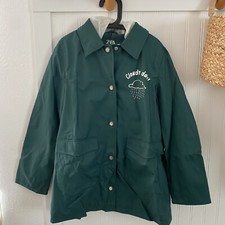 ZARA Girls Boys Kids Green Cloudy Days RAINCOAT Jacket Hoodie 10Y NWT