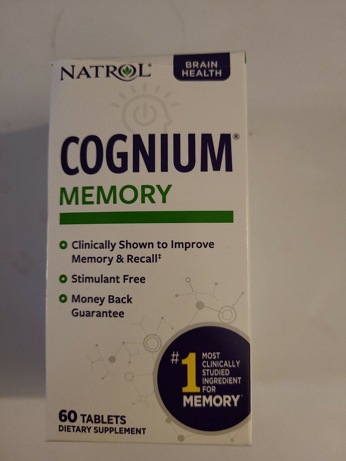 Natrol Cognium MEMORY Brain Health 60 Tablets Expiration: 2022