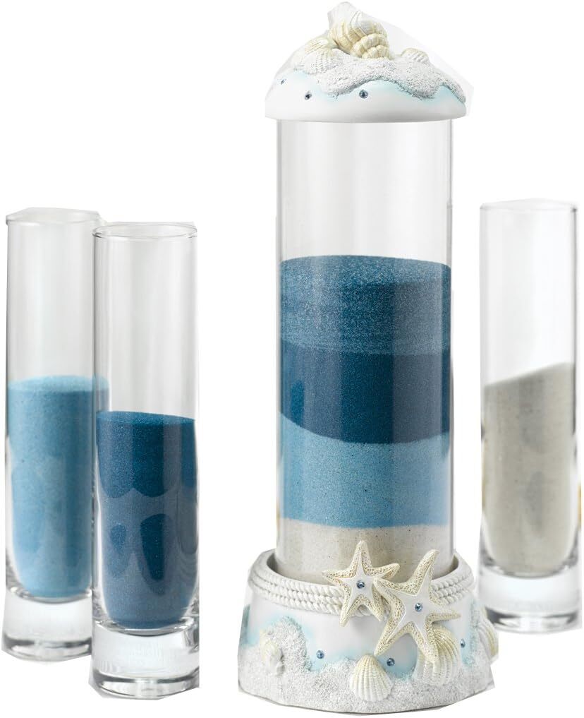 Hortense B. Hewitt Wedding Accessories, Seashell 4-Piece Sand Ceremony Set (1099