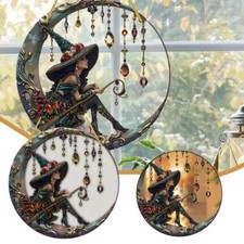 Beautiful Witch Personalized Witch Window Hanging Sun-catcher Ornament Dec SCH