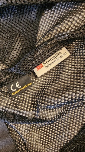 Motorcycle Jacket Mens 3XL Pilot Slate Air V2 CE Approved Armor 3M Reflective - Picture 4 of 10
