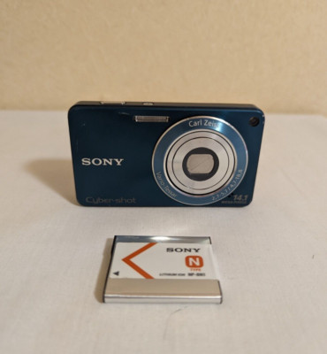 Sony Digital Camera DSC-W350 Cyber Shot Blue 4x Optical Zoom 14.1 Megapixels