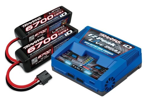 Traxxas TRX2997G LIVE EZ-Dual Plus Chargeur 2973G + 2x 4S Lipo 6700mAh 2890X - Bild 1 von 6