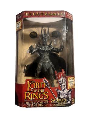 LORD OF RINGS FELLOWSHIP OF THE RING SAURON ELECTRONIC FIGURE TOYBIZ TOYS 2001