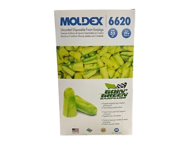 Moldex 6620 Pura Fit NRR33 Individually Wrapped Earplugs Uncorded Box/200 Pairs