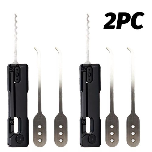 Set Pick Serratura Compatto e Portatile,Set Pick Orologio,Lock Picking e Fidget Giocattolo - Foto 9 di 10