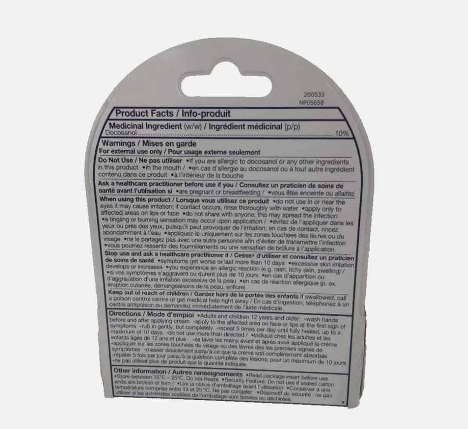 NEW! IN BOX! Abreva Cold Sore Treatment Topical cream Pump 2g - Image 2 of 2