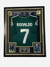 Cristiano Ronaldo Signed Away Real Madrid Jersey Framed Beckett