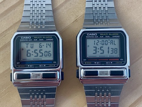 2 x Casio BA-200 Rojo Y Azul Raro De Colección Coleccionable - Imagen 3 de 6