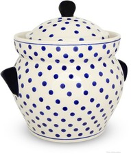 Bunzlauer Gärtopf / Mehrzwecktopf / Keramiktopf 4 Liter Dekor 37 Sauerkraut