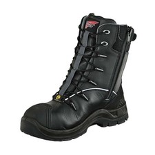 Redwing Petroking 8" Side Zip Safety Boots S3 ESD Slip Resistant Work Footwear