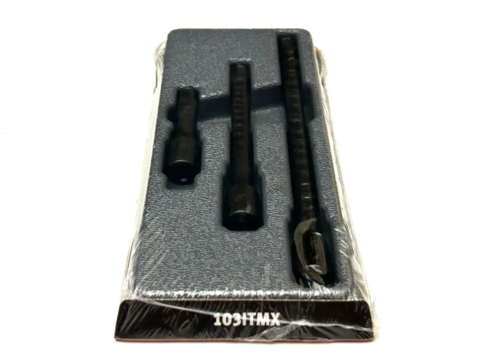 Snap On Tools NEW 103ITMX 3pc 1/4" Drive Impact Extension Set 2", 4", 6" USA - Image 2 of 4