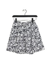 Uniqlo Women's Midi Skirt XS Blue Floral 100% Viscose Midi A-Line