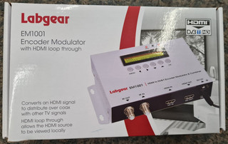 Labgear EM1001 SD & HD Digital Encoder RF Modulator DVB T with HDMI Loop Out...