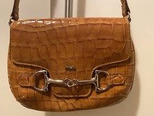 PICARD🧡Damen🧡Schultertasche🧡echt Leder🧡Cognac🧡wie neu🧡Kroko🧡Tasche