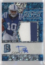 2018 Panini Spectra Rookie Neon Blue Prizm 54/75 Daurice Fountain Patch Auto 0c6