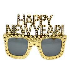 Reusable Golden Funny Glasses 2023 Party Decor New Year Photo Props