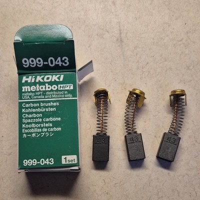 HiKOKI Carbon Brushes Set Black Carbon 999-043 Model MPN Replacement Part