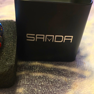 SANDA Analog-Digital Quartz Water-Resistant Sport Watch Multicolor Blue Strap