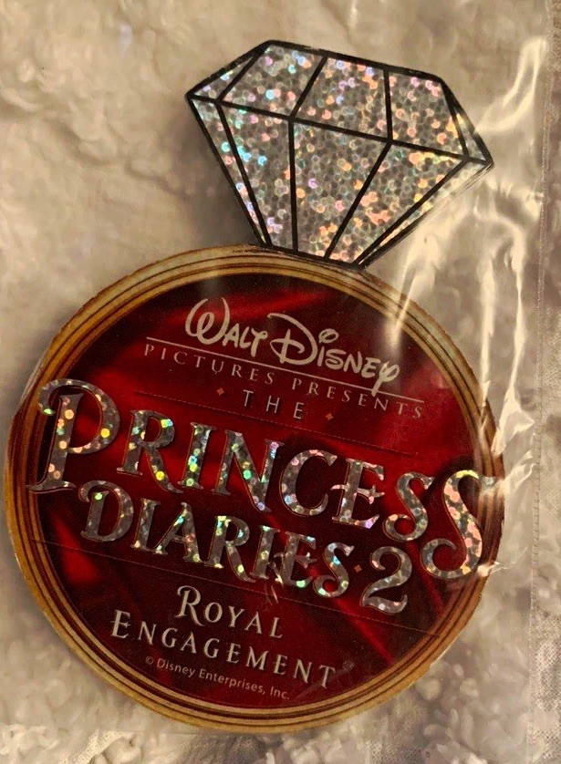 Walt Disney The Princess Diaries 2 Royal Engagement Glitter Ring Pin