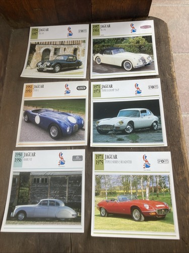 Jaguar XK 140 150 C 2+2 E Mk VII Great Britain Classic Auto Photo Info Card Set - 第 1/5 張圖片