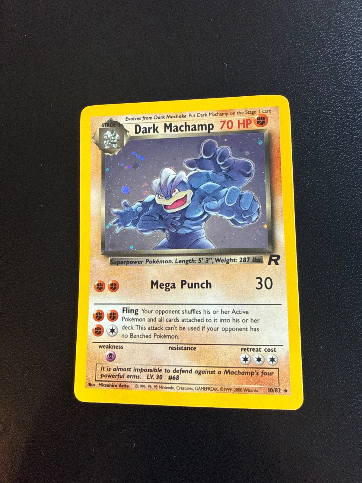 Dark Machamp 10/82 Team Rocket Holo