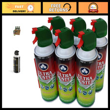 Compressed Air Duster 10 oz - 6-Pack for Electronics, Keyboards, Laptops Offic