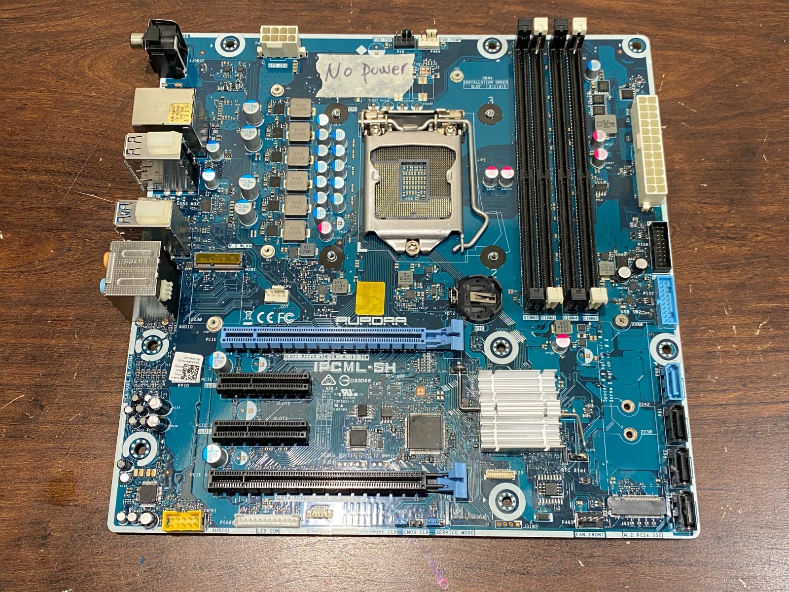 AS IS Dell Alienware Aurora R11 Intel LGA1200 Motherboard IPCML-SH ...