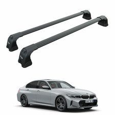 For Bmw 5 Sedan G30 2016-2023 Roof Rack Cross Bars Fix Point Black
