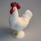 VINTAGE Westmoreland Milk Glass Rooster Covered Candy Dish No Chips