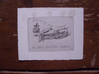 Exlibris Bookplate von Virgilio Tramontin Nr. 2 Radierung