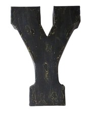 Letter "Y" Initial Alphabet Metal Letter Metal Alphabet Industrial Wall Decor Wa