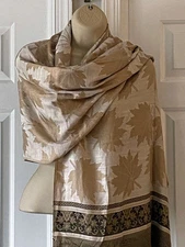 100% Pure Kashmiri Nittin Handloom Shawls #869 Stoles Scarf Wrap Shrug