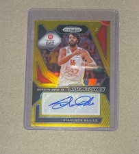 Eurolega Prizm 2023/24 Gold Auto /10 Gianluca Basile